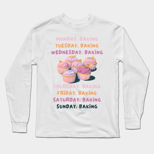 Every day baking Long Sleeve T-Shirt by IOANNISSKEVAS